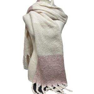 Gentle Fawn Huntington Scarf Pink and Cream OneSize NWT Cozy Soft